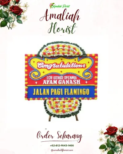 Bunga Papan Congratulation di Poasia